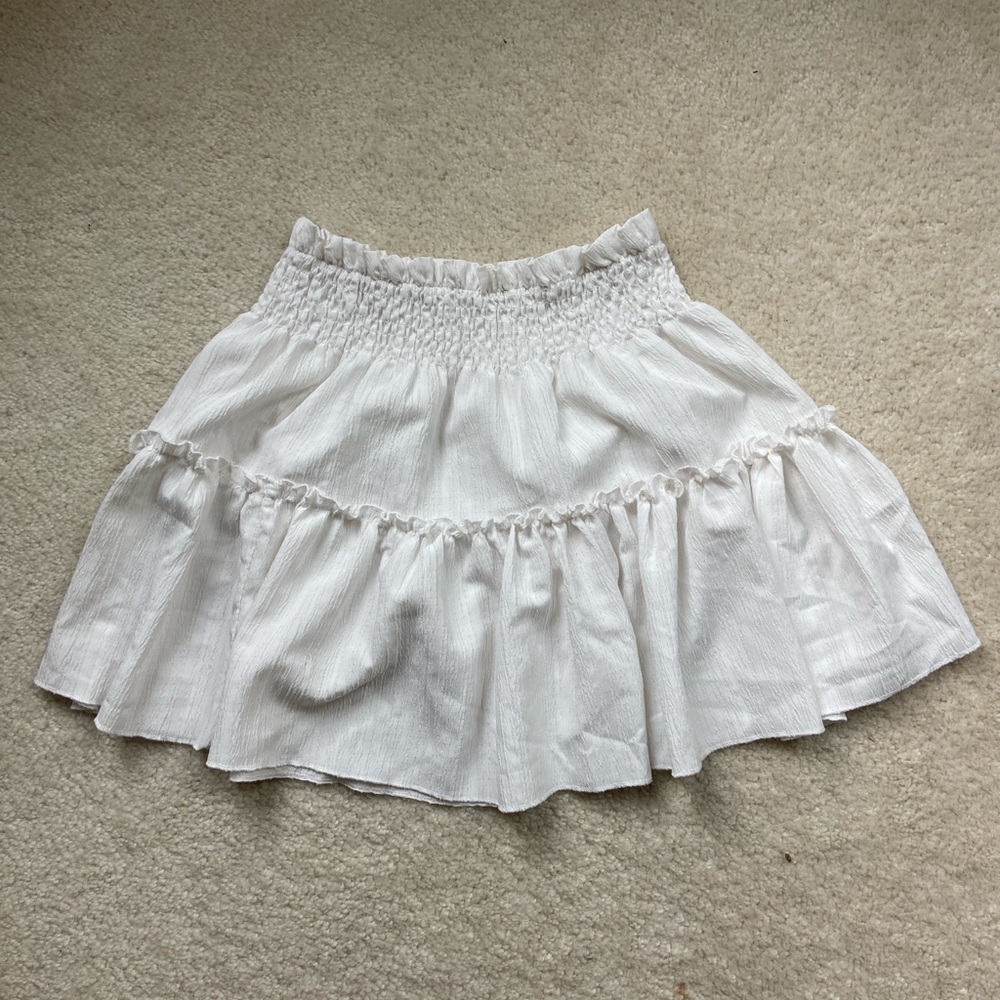 White Ruffled Skirt
